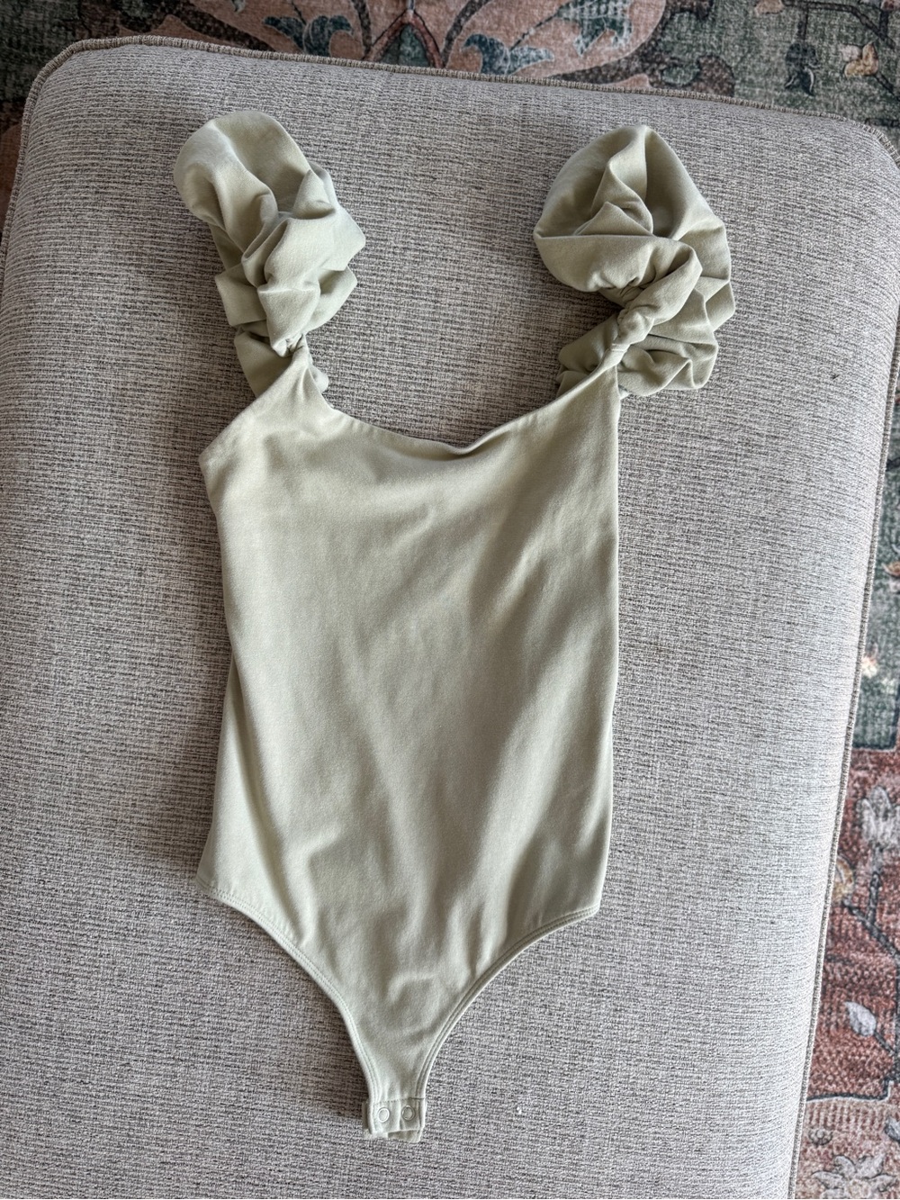 Express Sage Green Bodysuit Size Small